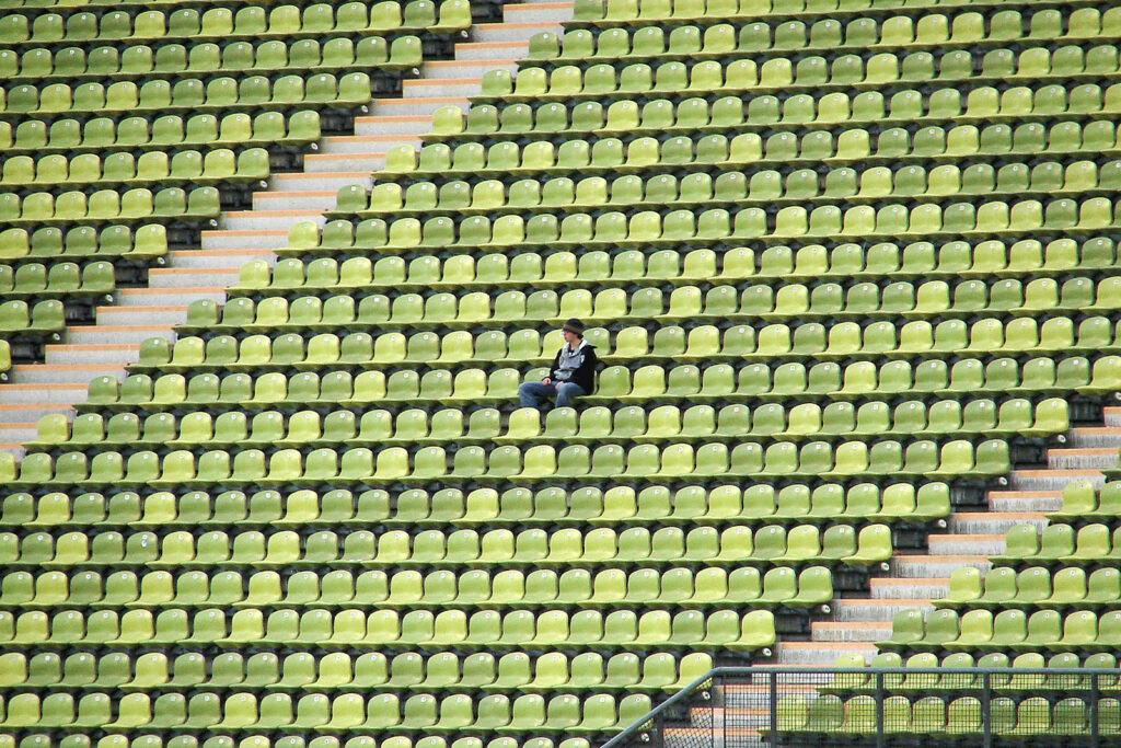 Solitude dans un stade
