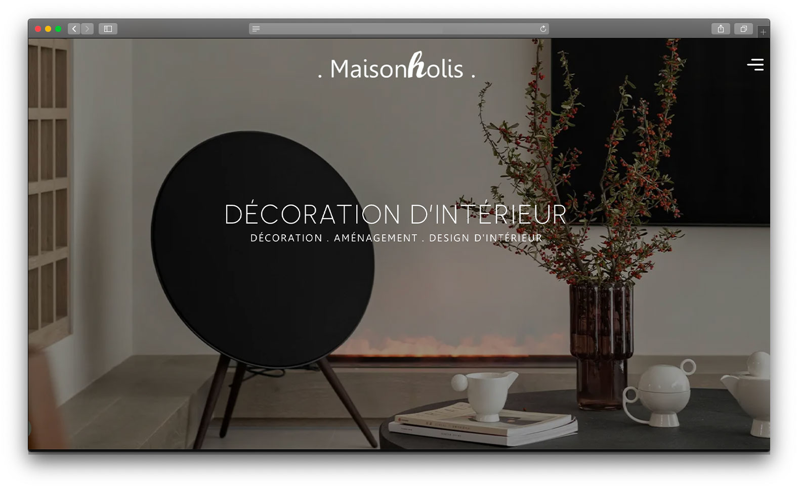 Site web Maison holis